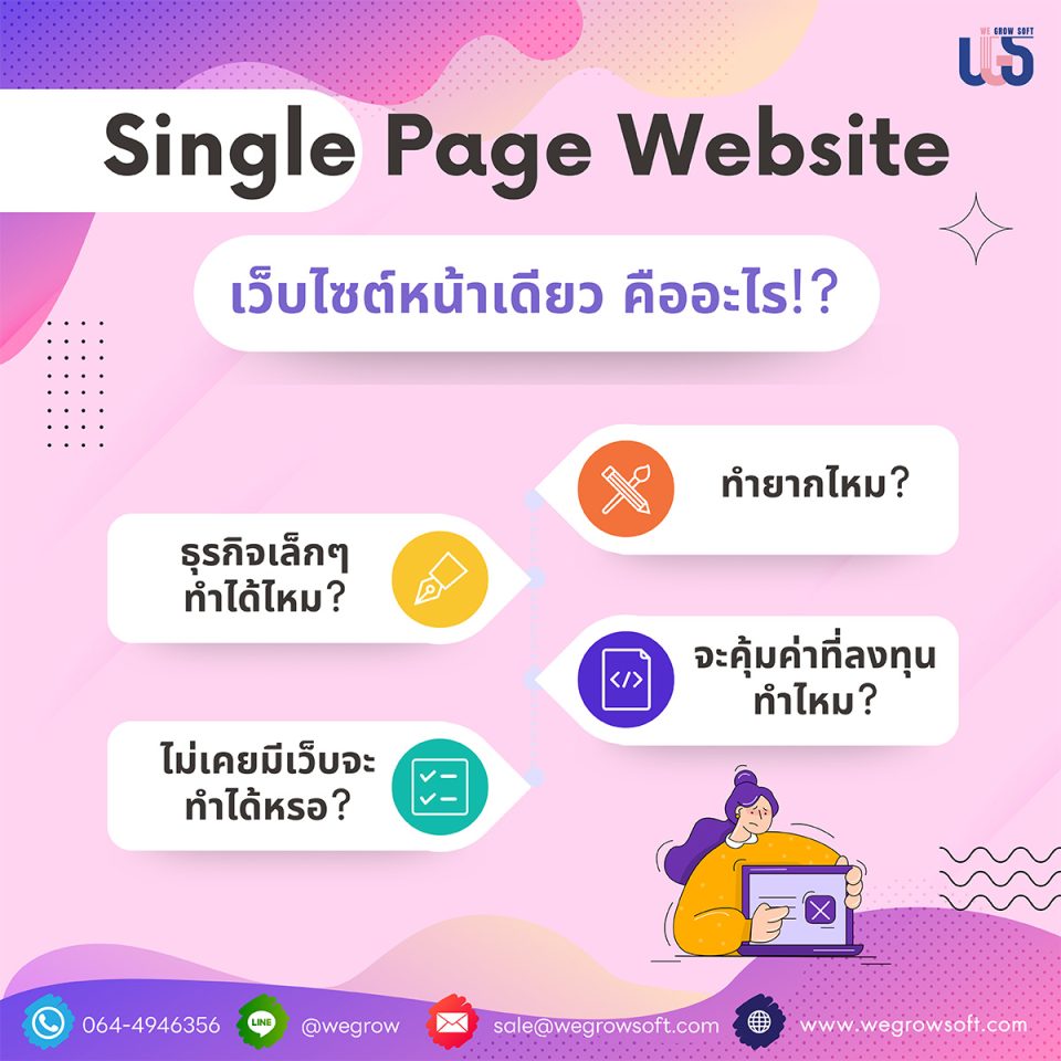 ข้อดีของ เว็บไซต์หน้าเดียว (Single Page Website)